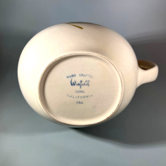 Winfield China Porcelain Bird Of Paradise 2 Quart Pitcher Made USA - Picture 6 of 7